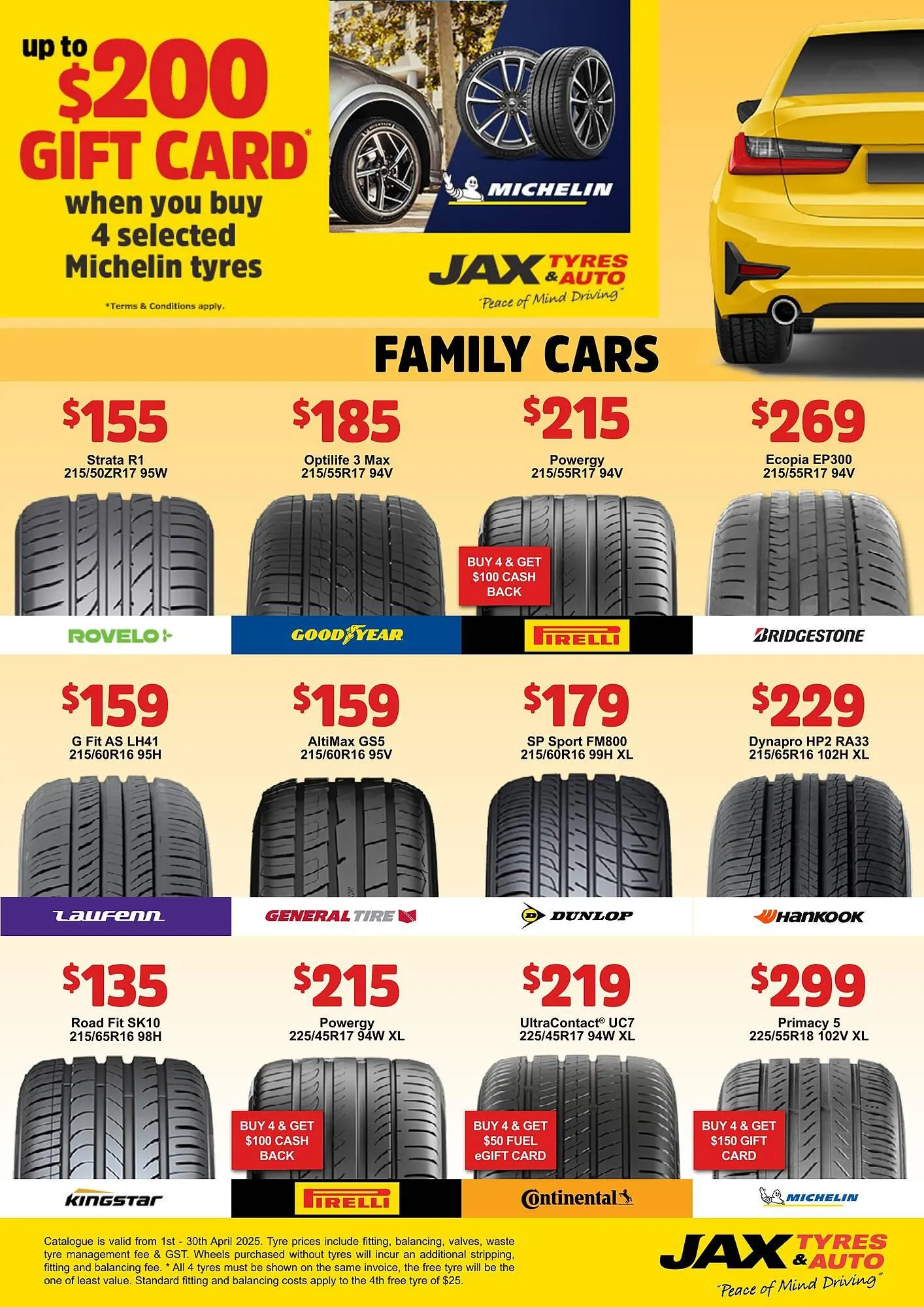 Jax Tyres catalogue - Catalogue valid from 1 April to 30 April 2025 - page 3