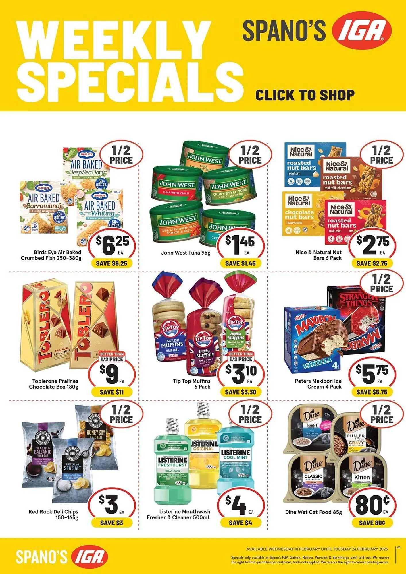IGA catalogue - Catalogue valid from 18 February to 24 February 2026 - page 1