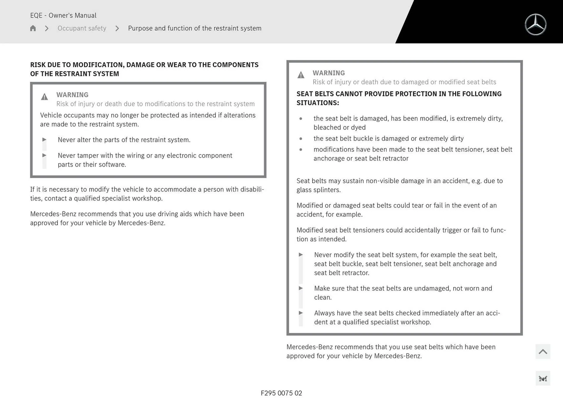 Mercedes-Benz catalogue - Catalogue valid from 11 September to 11 September 2025 - page 141