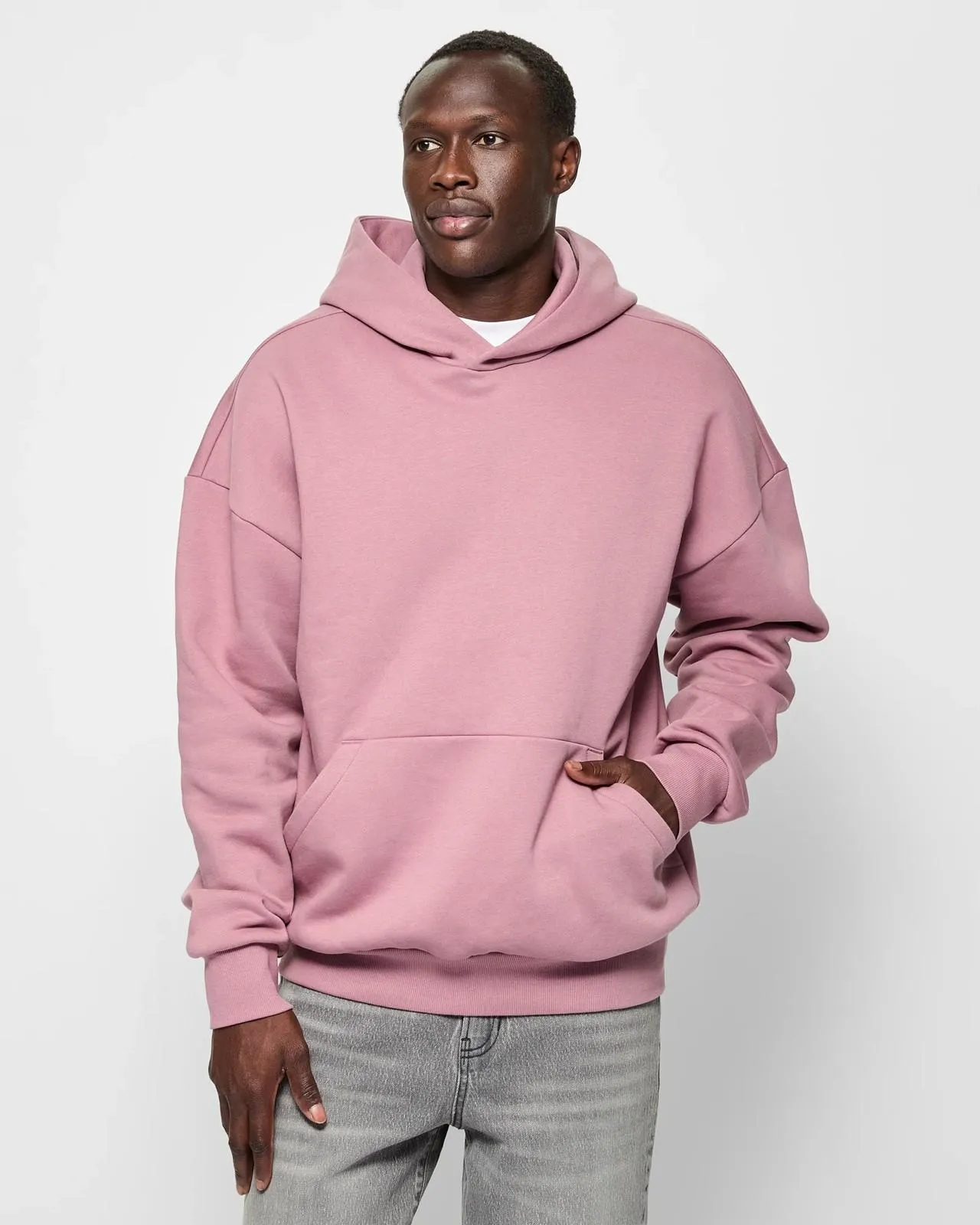 Oversized Fleece Hoodie - Commons - Wistful Mauve