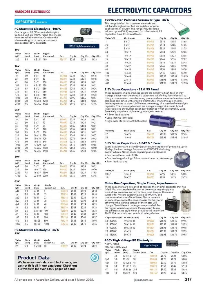 Celebrating 40 Years In Electronics - Catalogue valid from 4 March to 31 March 2025 - page 217