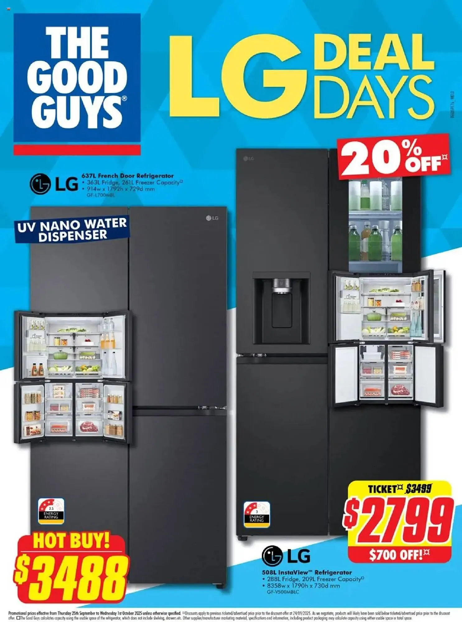 The Good Guys catalogue - Catalogue valid from 25 September to 1 October 2025 - page 1