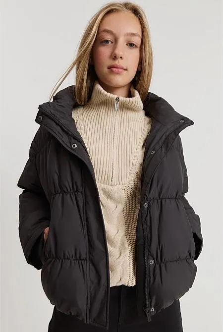 Teen Recycled Polyester Puffer Jacket