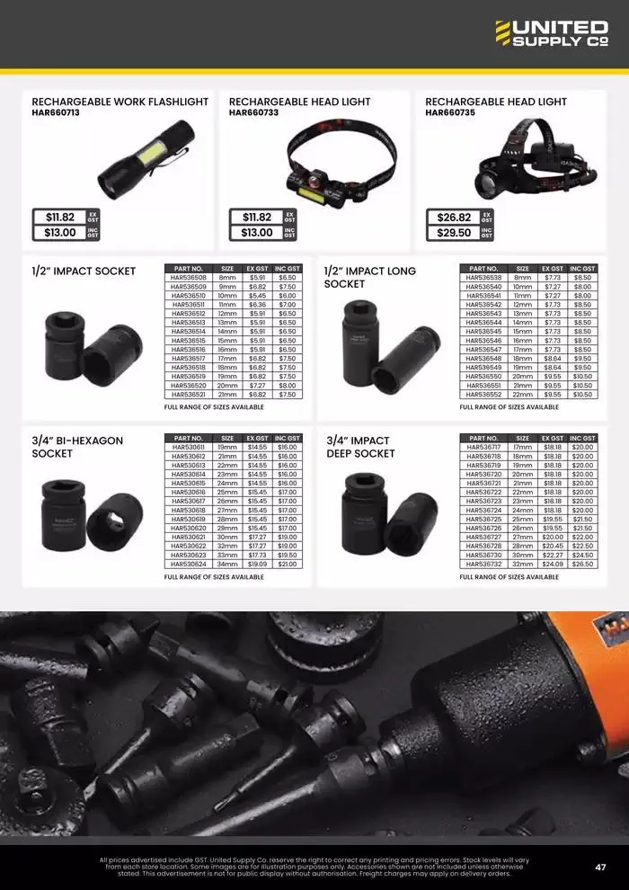  Tool Centre McKinnon APR-JUN 25 - Catalogue valid from 1 April to 30 June 2025 - page 47