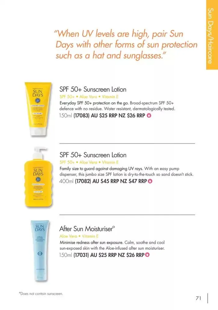 Catalogue 2025 - Catalogue valid from 16 January to 31 December 2025 - page 71