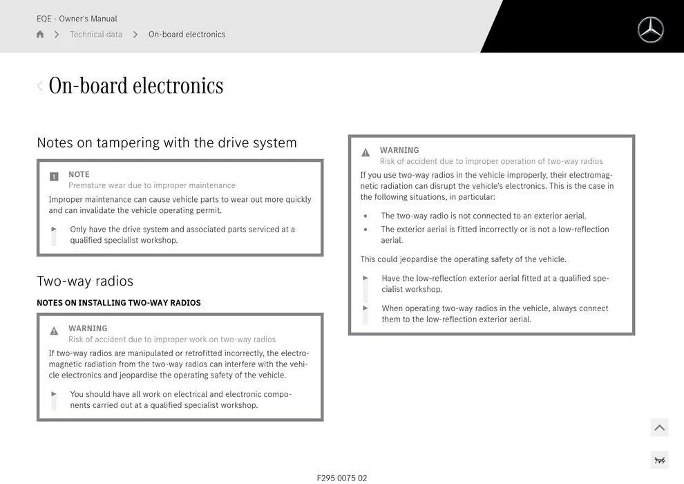 EQE Sedan - Catalogue valid from 11 September to 11 September 2025 - page 779