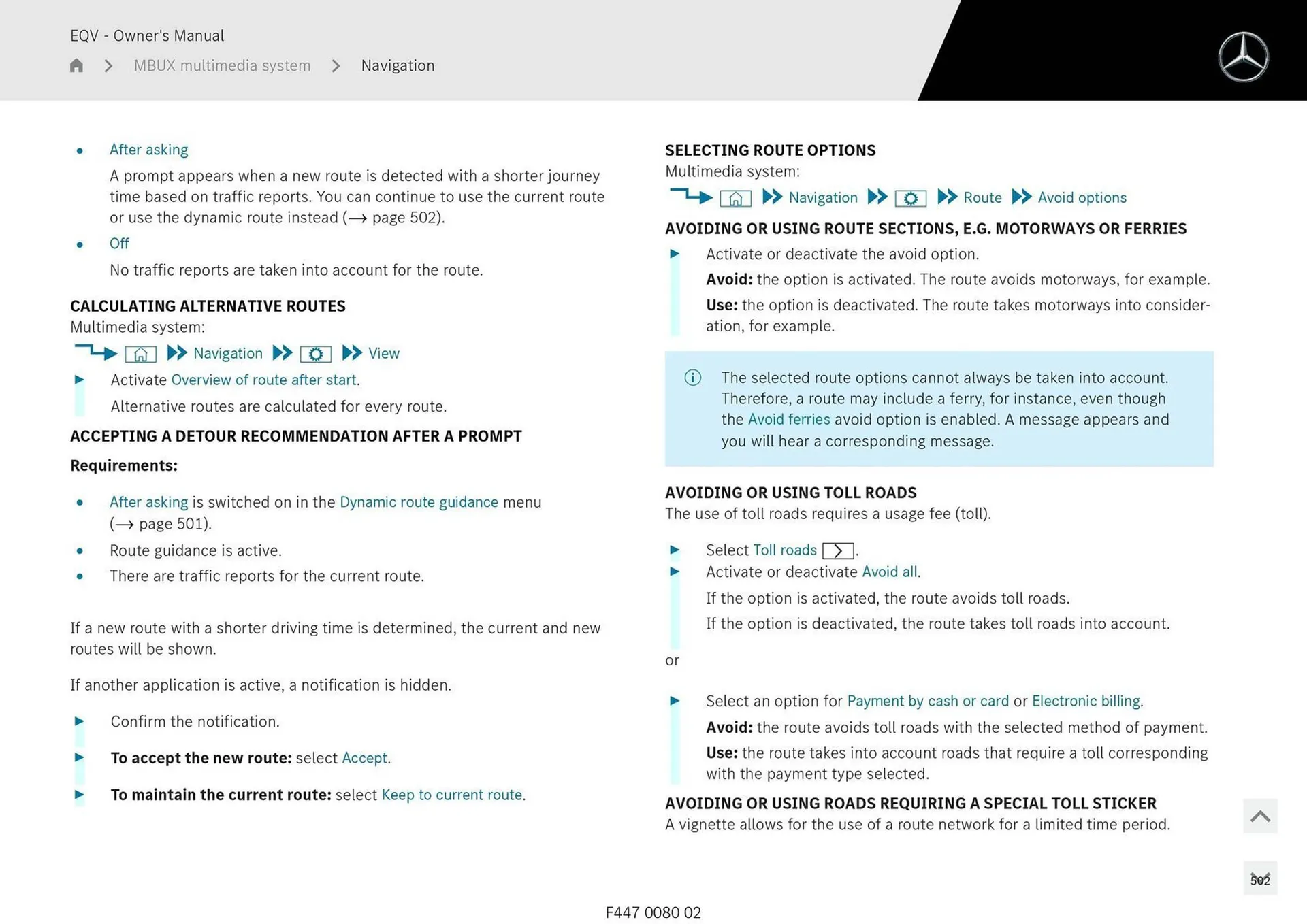 Mercedes-Benz catalogue - Catalogue valid from 11 September to 11 September 2025 - page 502