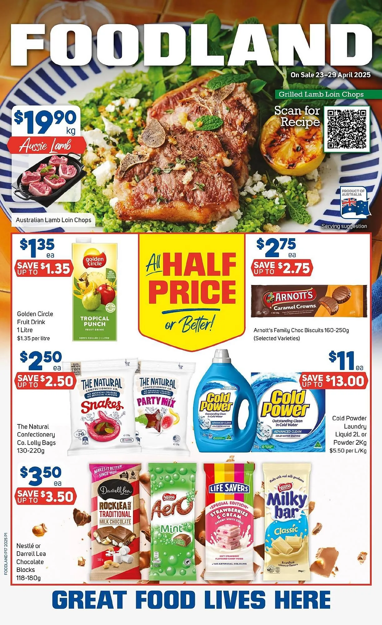 Foodland catalogue - Catalogue valid from 23 April to 29 April 2025 - page 1