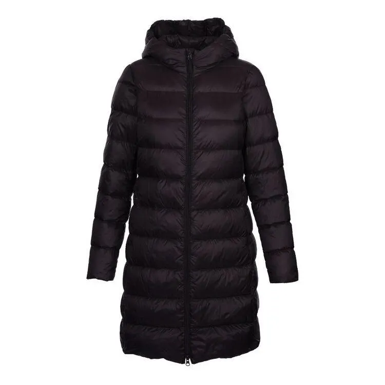Cape Women's Eco Lite Long Line Duck Down Jacket Black