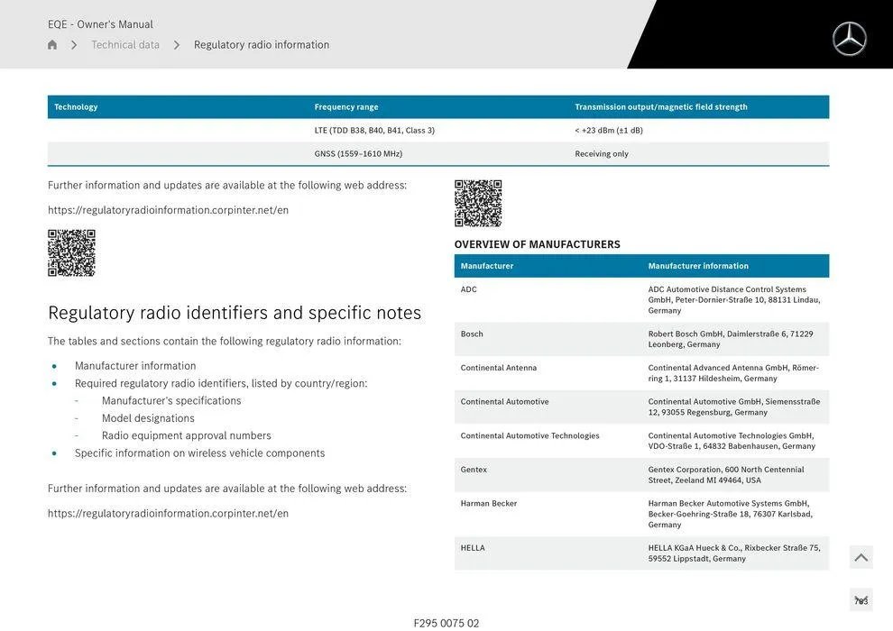 EQE Sedan - Catalogue valid from 11 September to 11 September 2025 - page 783