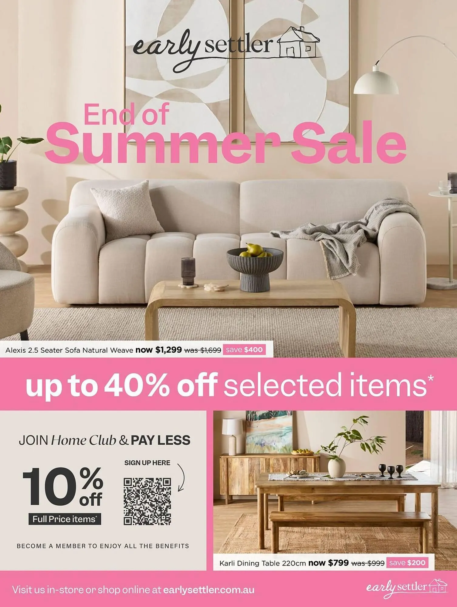 Early Settler catalogue - Catalogue valid from 23 February to 22 March 2026 - page 1