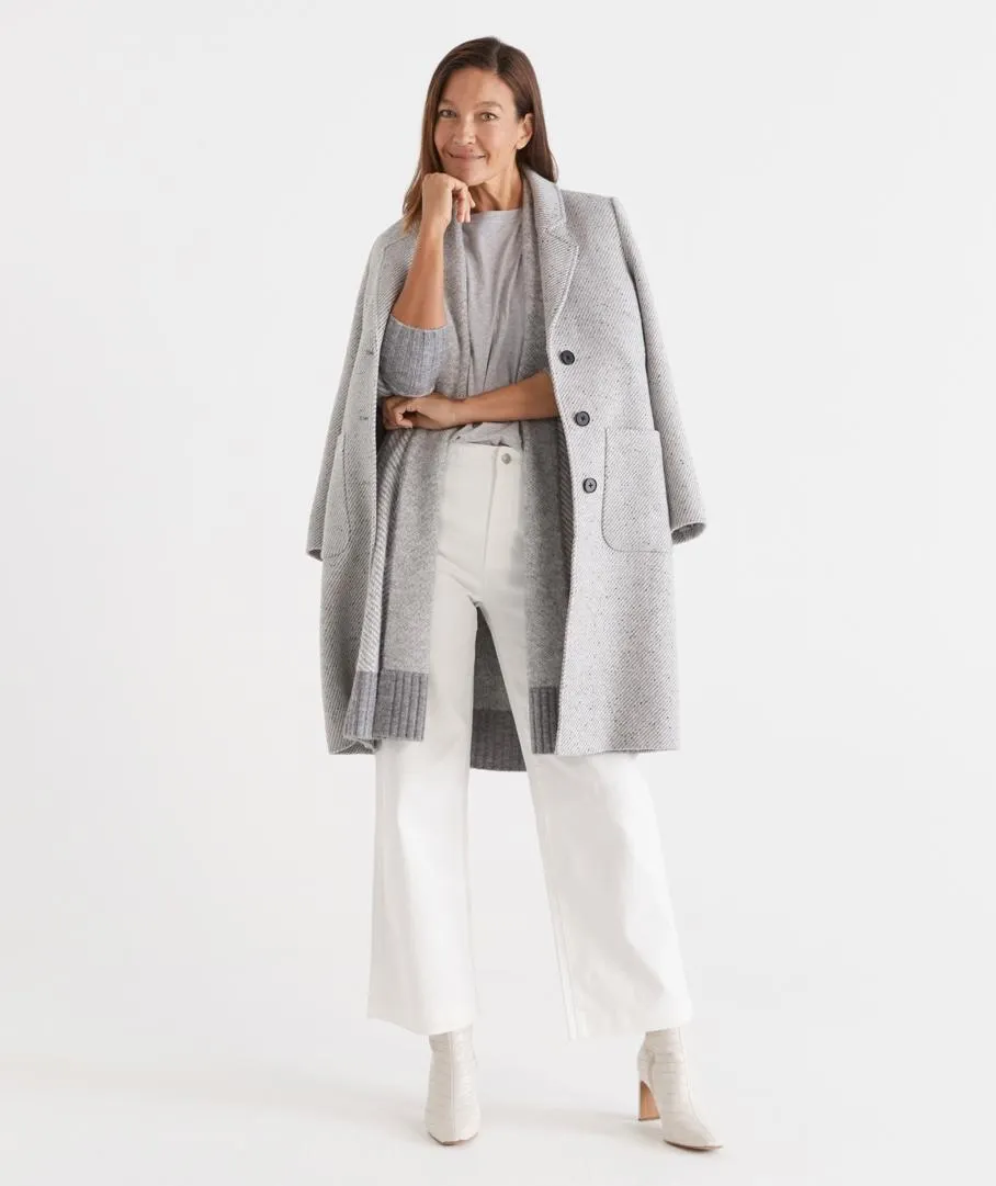 Antique White Slant Pocket Jean