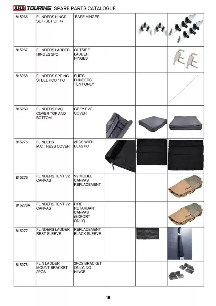 ARB Touring Spare Parts Catalogue - Catalogue valid from 14 March to 31 March 2025 - page 16