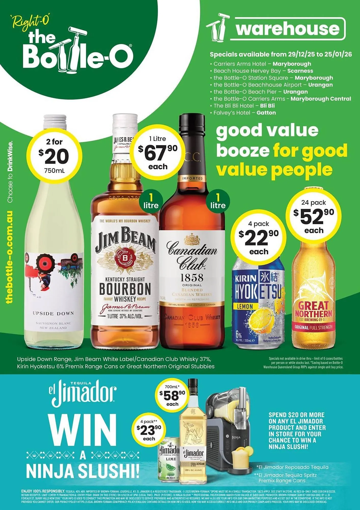 The Bottle O catalogue - 1