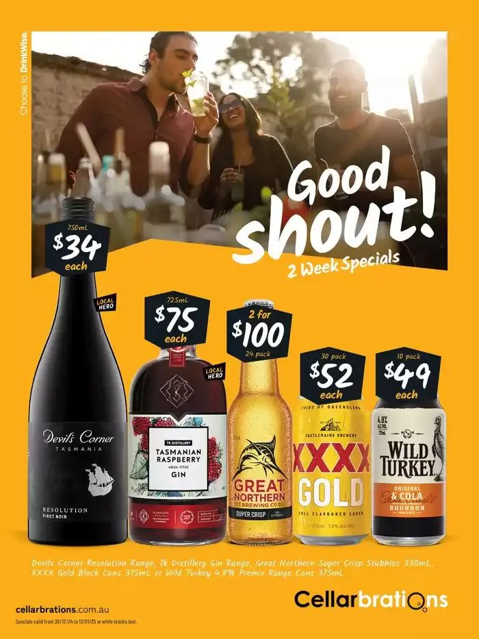 Good Shout! 30/12 - Catalogue valid from 30 December to 12 January 2025 - page 1