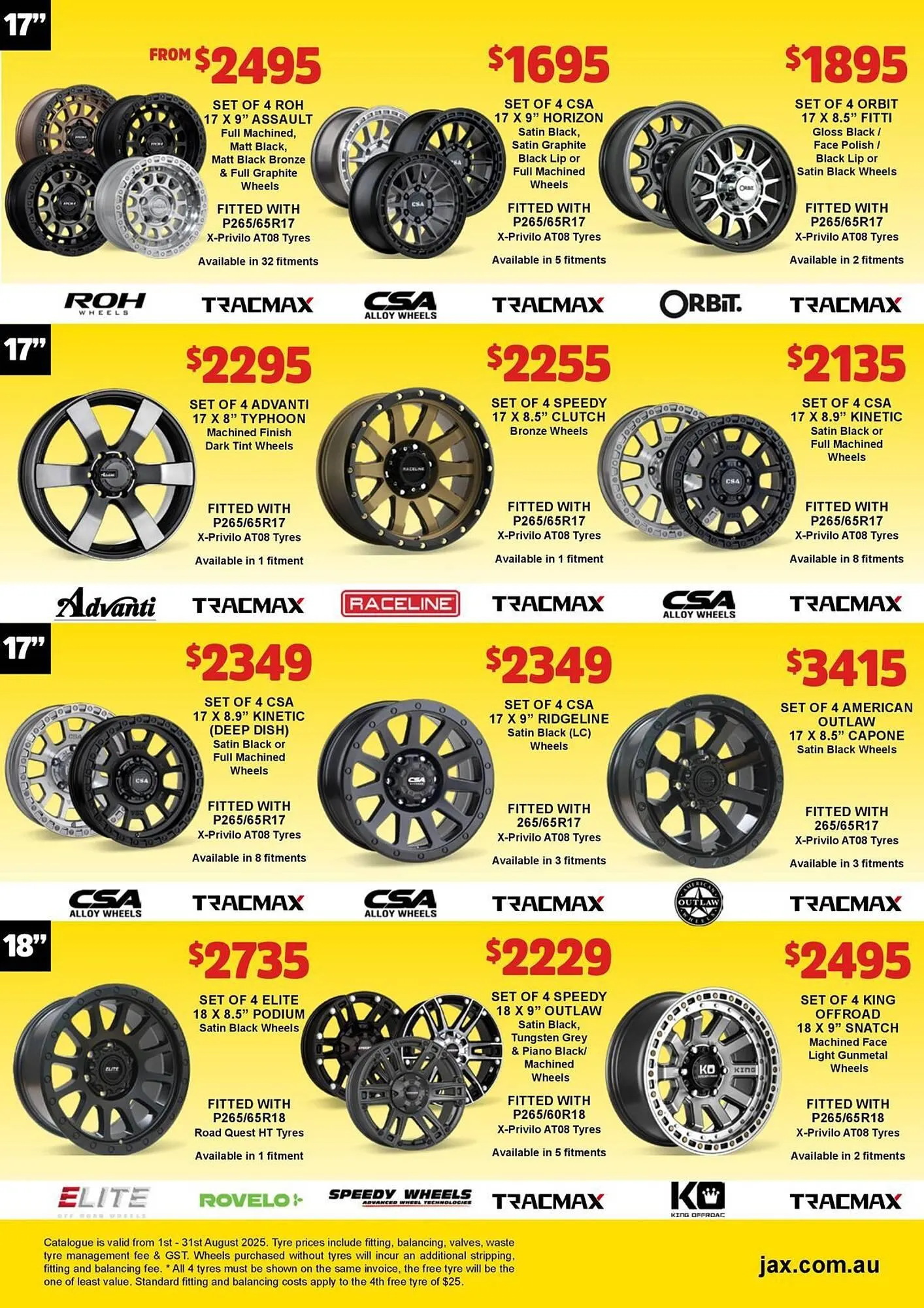 Jax Tyres catalogue - Catalogue valid from 1 August to 31 August 2025 - page 12