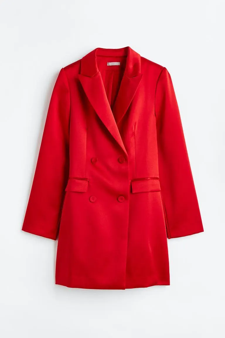 Double Breasted Blazer Dress