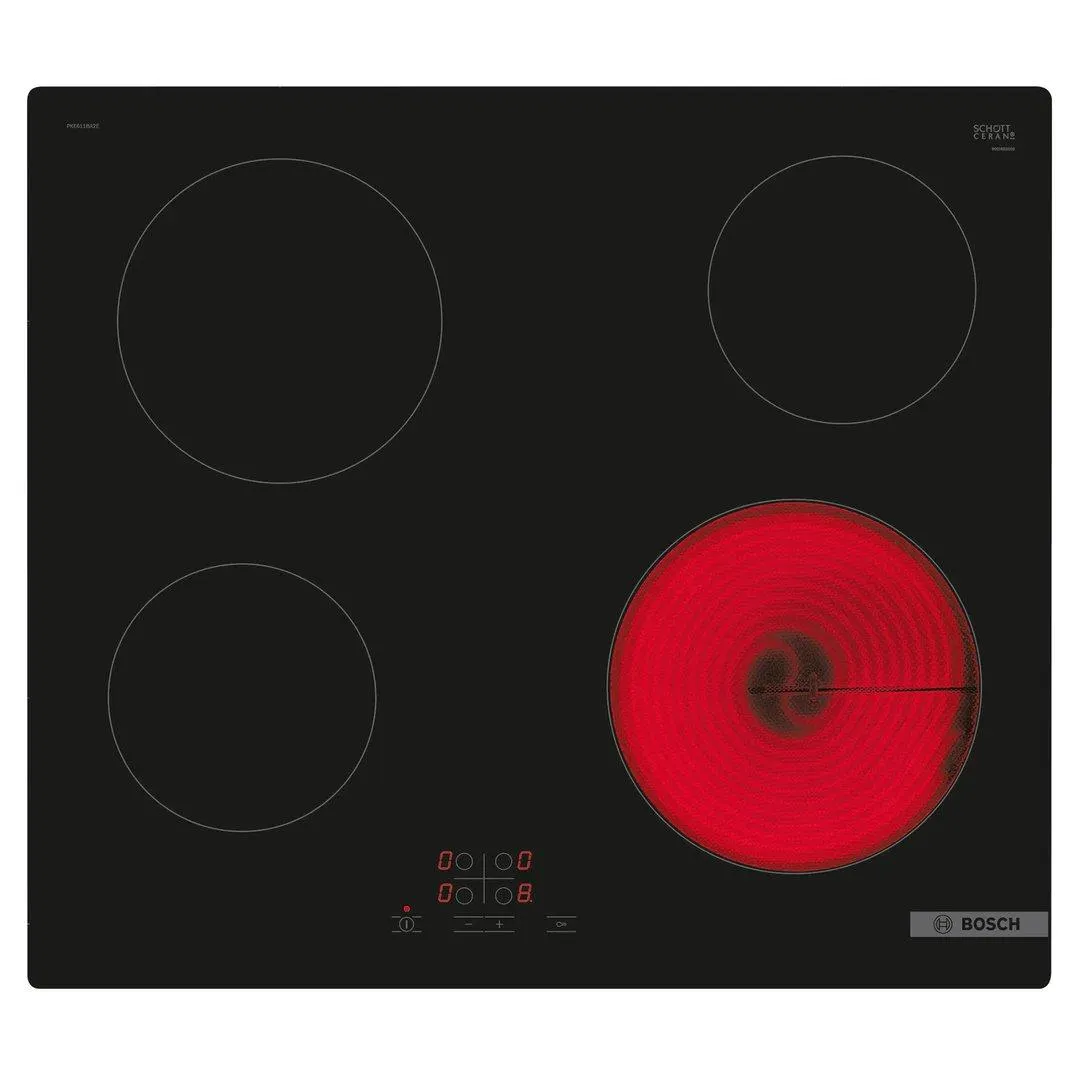 Bosch Series - 4 Electric Cooktop 60 cm Black PKE611BA2A