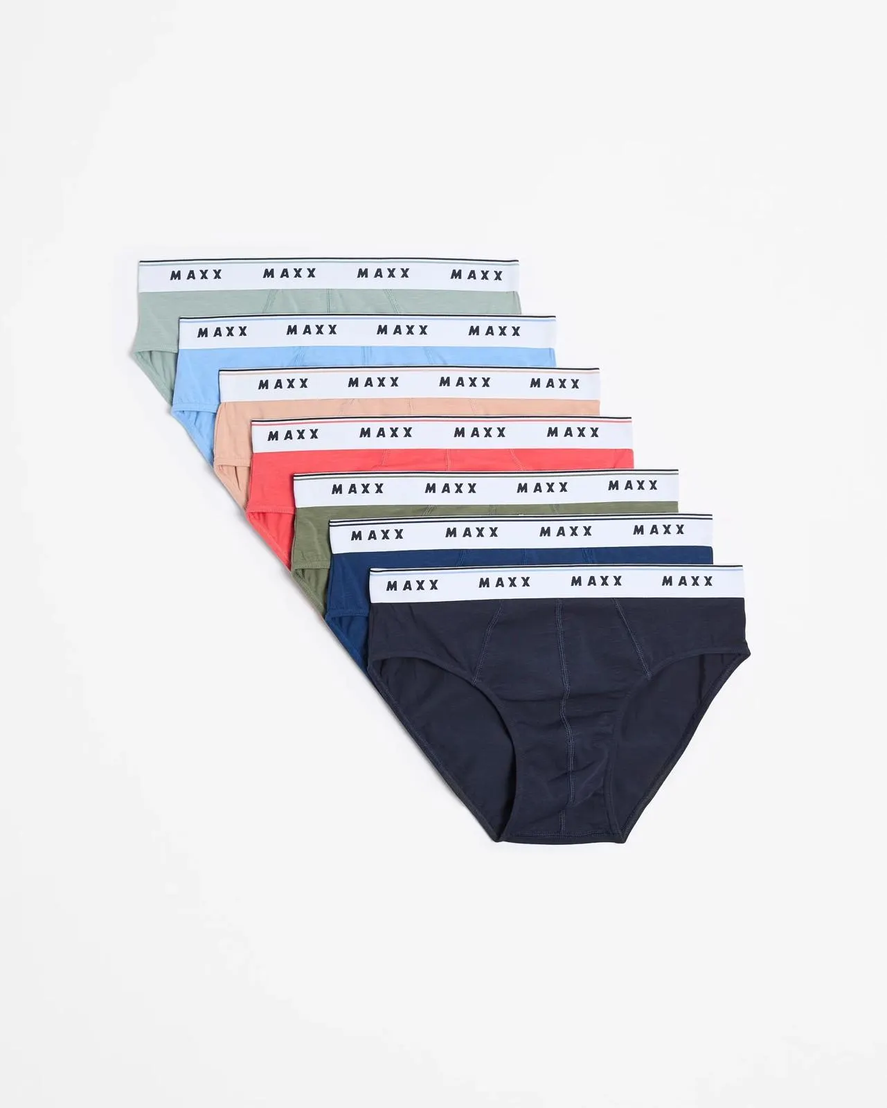 Mens Australian Cotton Blend Hipster Briefs 7 Pack - Maxx