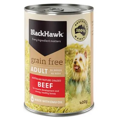 Black Hawk Grain Free Beef Wet Dog Food