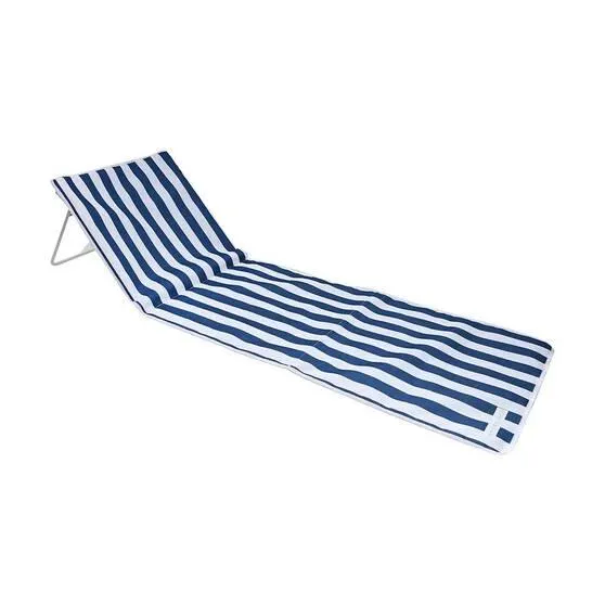 Wanderer Nautical Stripe Beach Lounger 100kg
