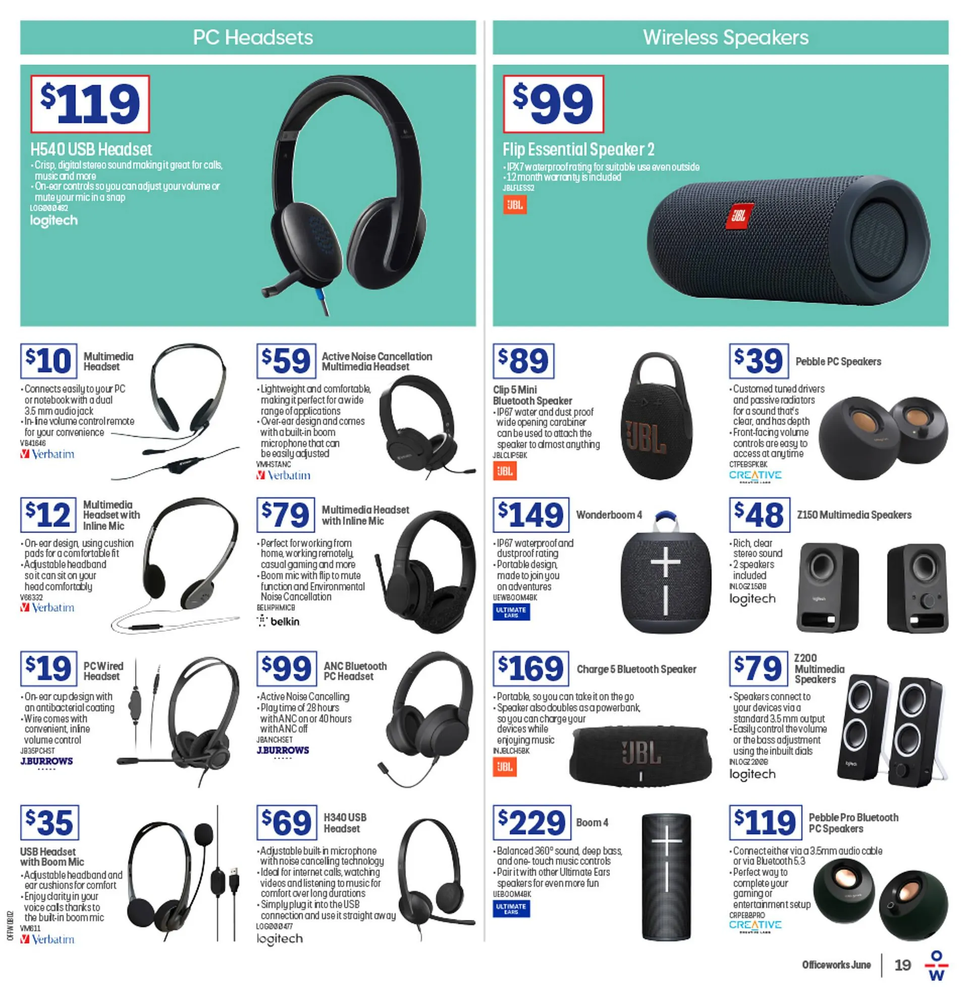 Officeworks catalogue - Catalogue valid from 29 May to 30 June 2025 - page 19
