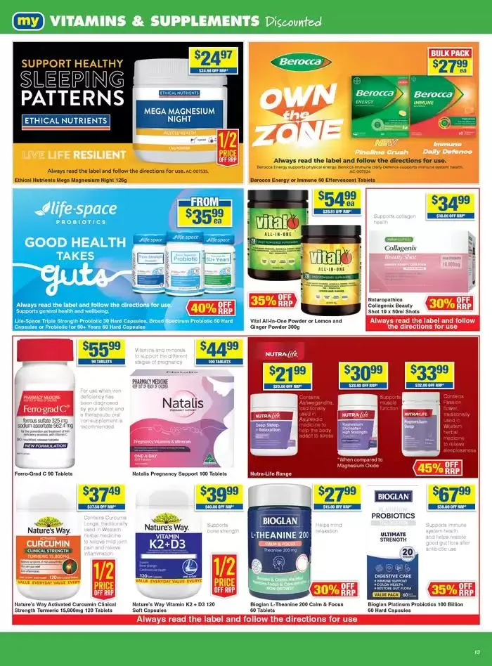 My Chemist Save Like A Champion - Catalogue valid from 27 February to 19 March 2025 - page 13