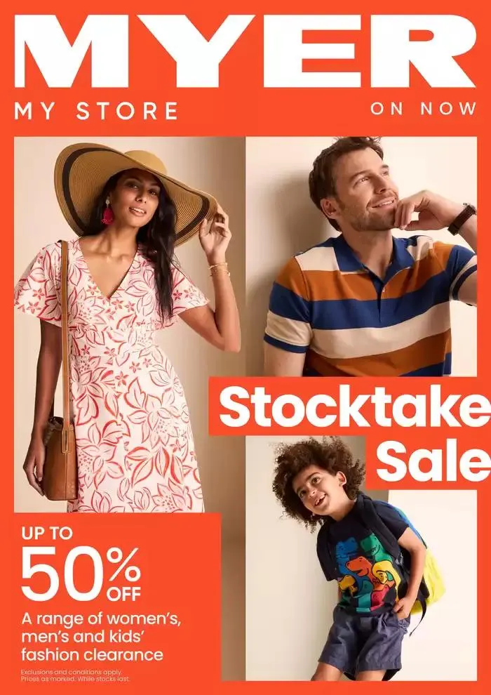 Myer Stocktake Sale SoftGoods - Catalogue valid from 26 December to 27 January 2025 - page 1