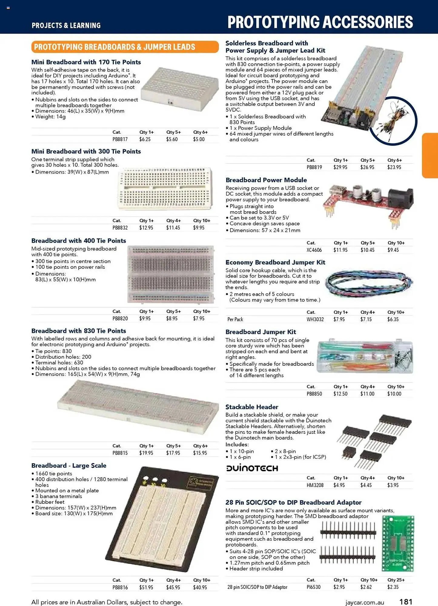 Jaycar Electronics catalogue - Catalogue valid from 8 July to 9 July 2026 - page 181
