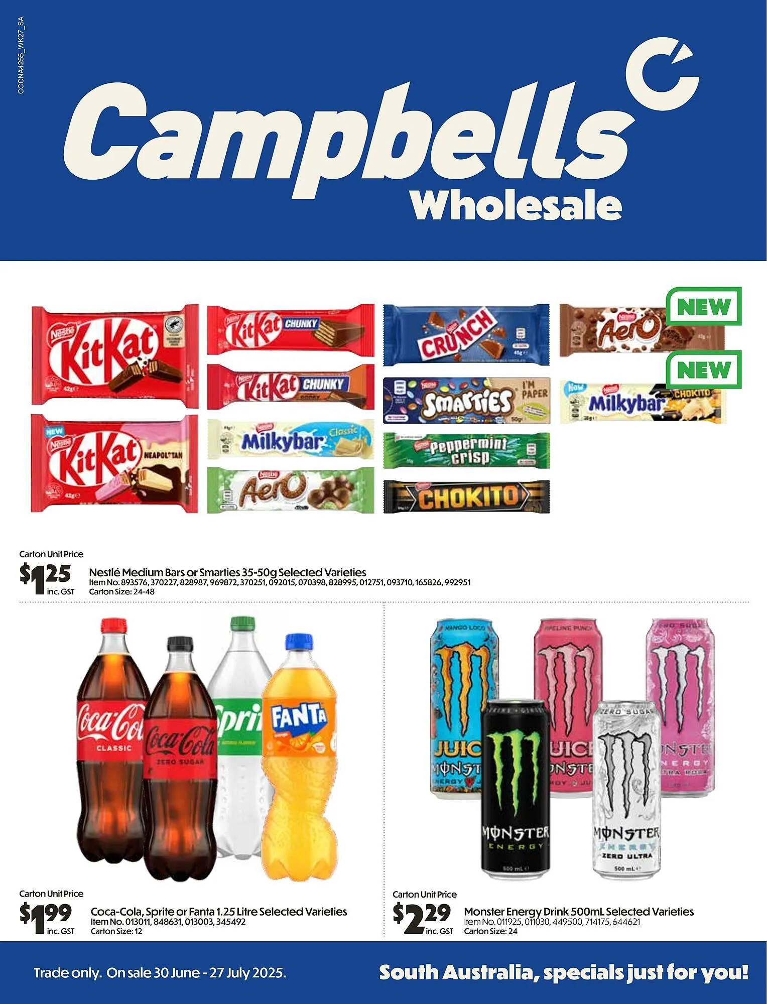 Campbells Wholesale catalogue - Catalogue valid from 30 June to 27 July 2025 - page 1