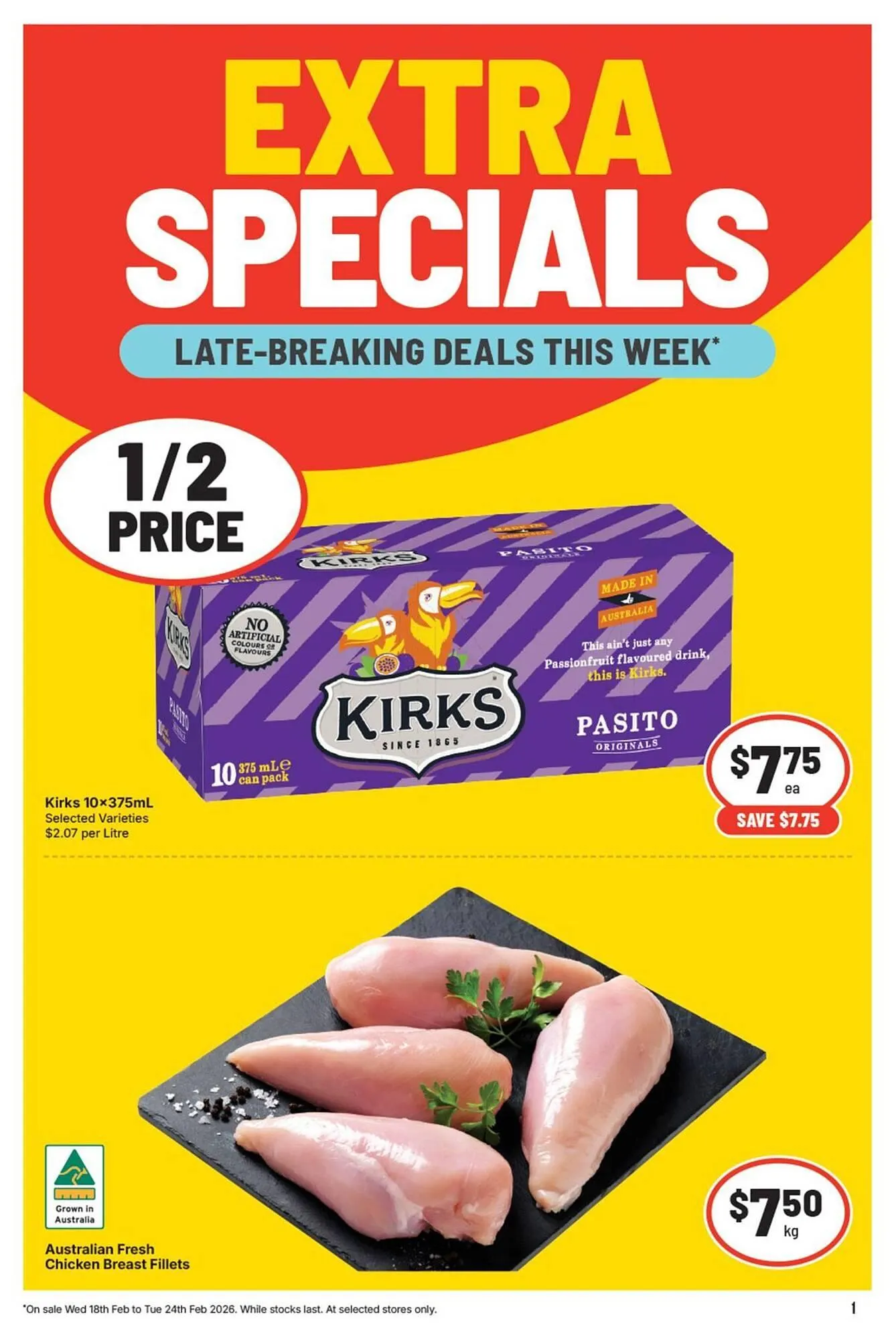 IGA catalogue - Catalogue valid from 18 February to 24 February 2026 - page 1