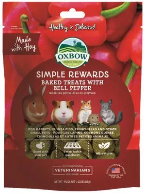 Oxbow Simple Rewards Baked Bell Pepper Treats
