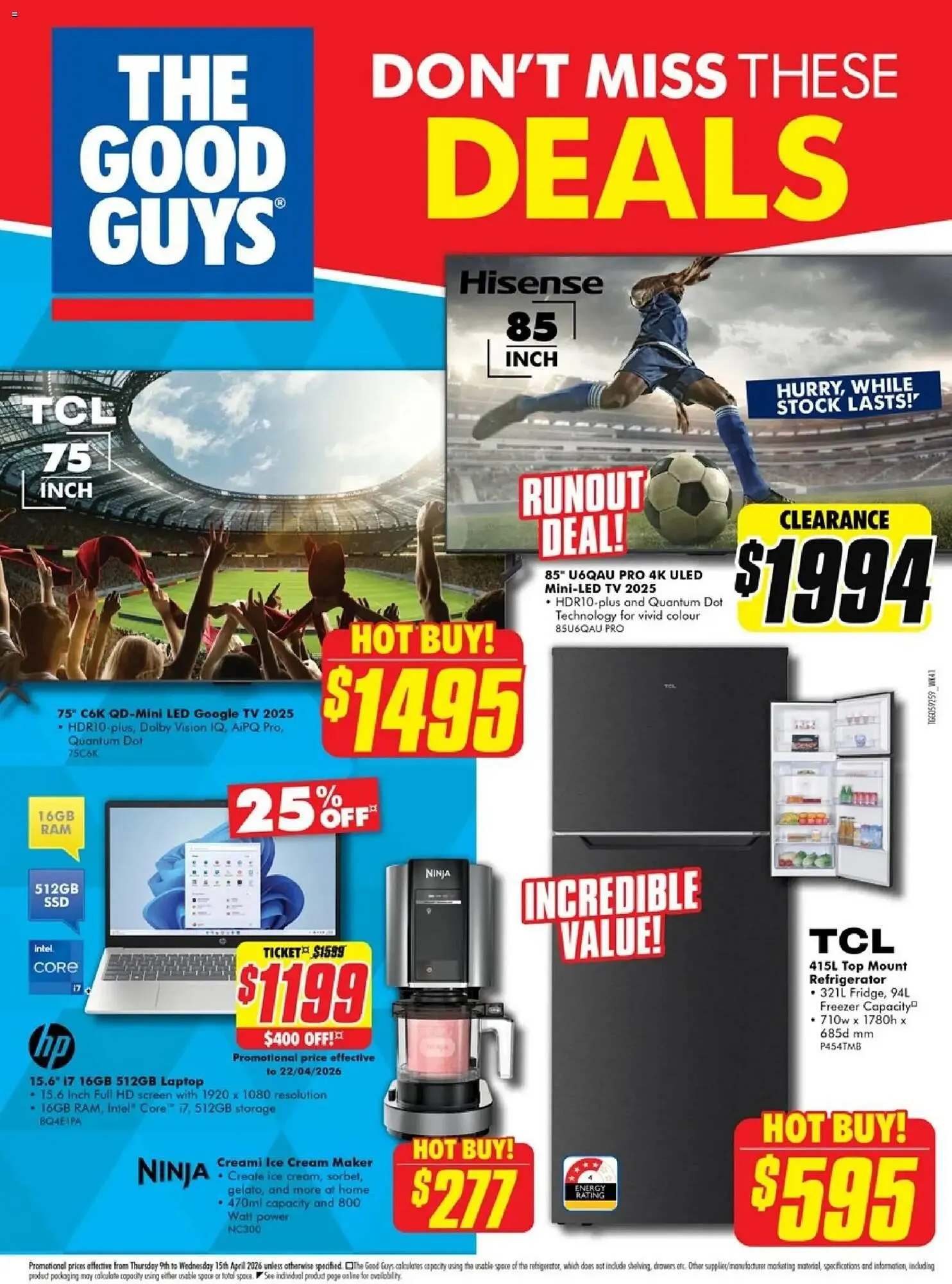 The Good Guys catalogue - Catalogue valid from 8 April to 14 April 2026 - page 1