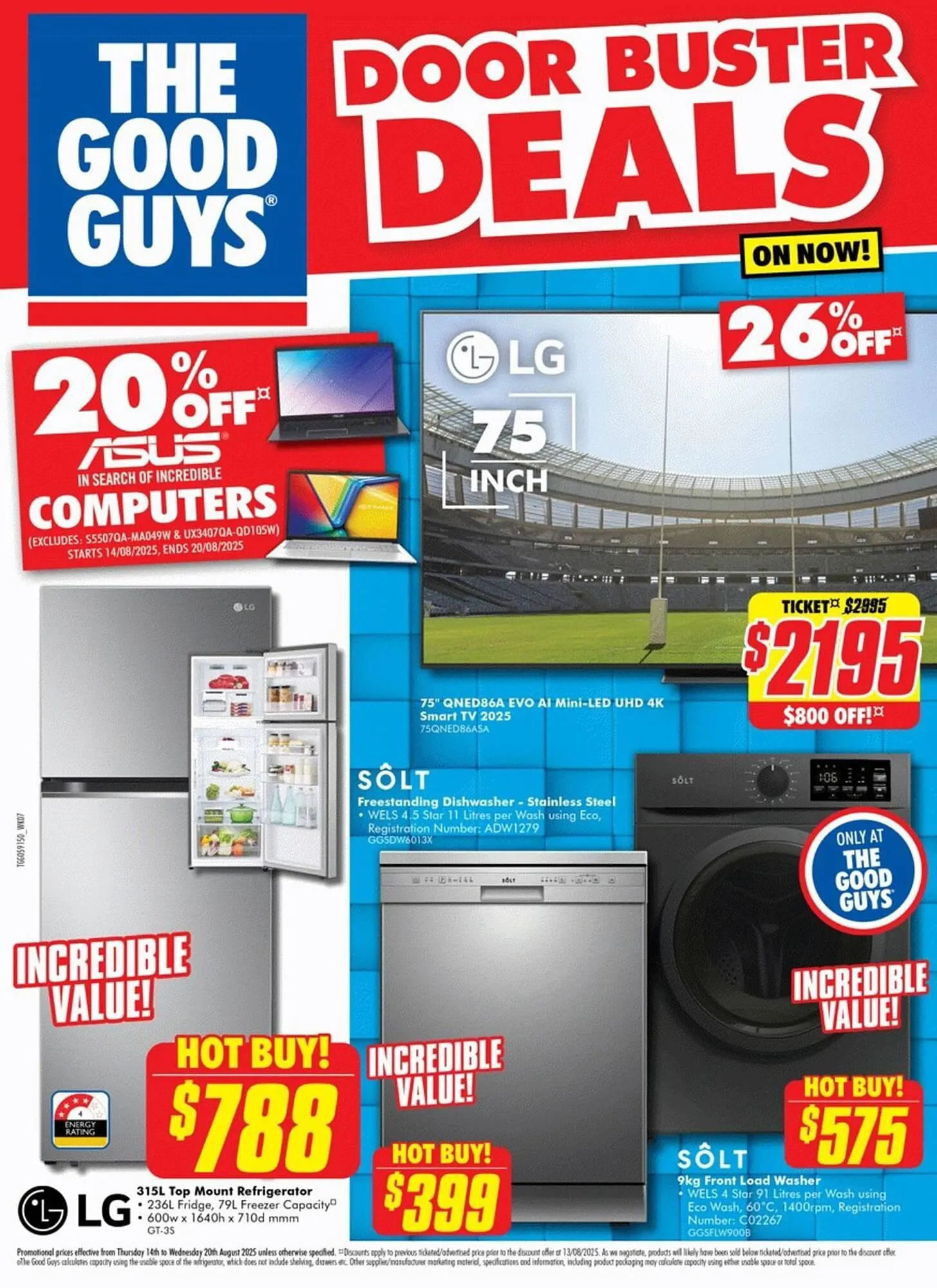 The Good Guys catalogue - Catalogue valid from 14 August to 20 August 2025 - page 1