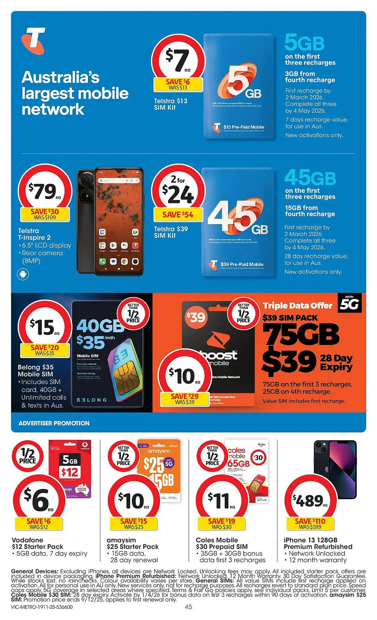 Coles catalogue - Catalogue valid from 19 November to 25 November 2025 - page 45