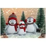 Plush Penguin Sitter Set Of 3
