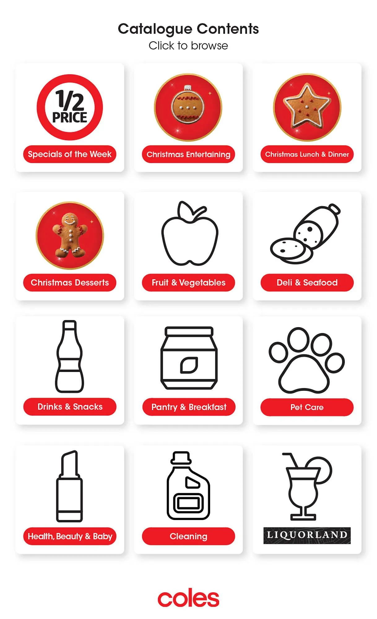 Coles catalogue - Catalogue valid from 11 December to 17 December 2024 - page 1