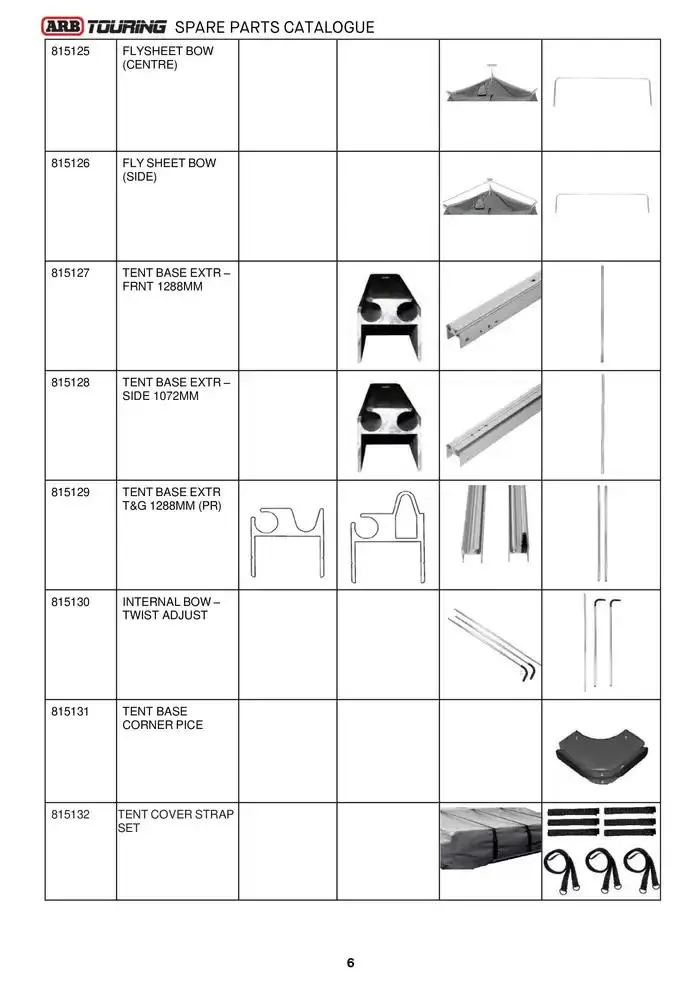 ARB Touring Spare Parts Catalogue - Catalogue valid from 14 March to 31 March 2025 - page 6
