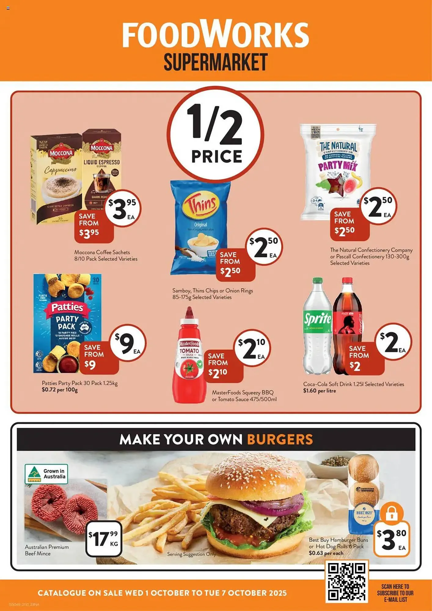 Foodworks catalogue - Catalogue valid from 1 October to 7 October 2025 - page 1
