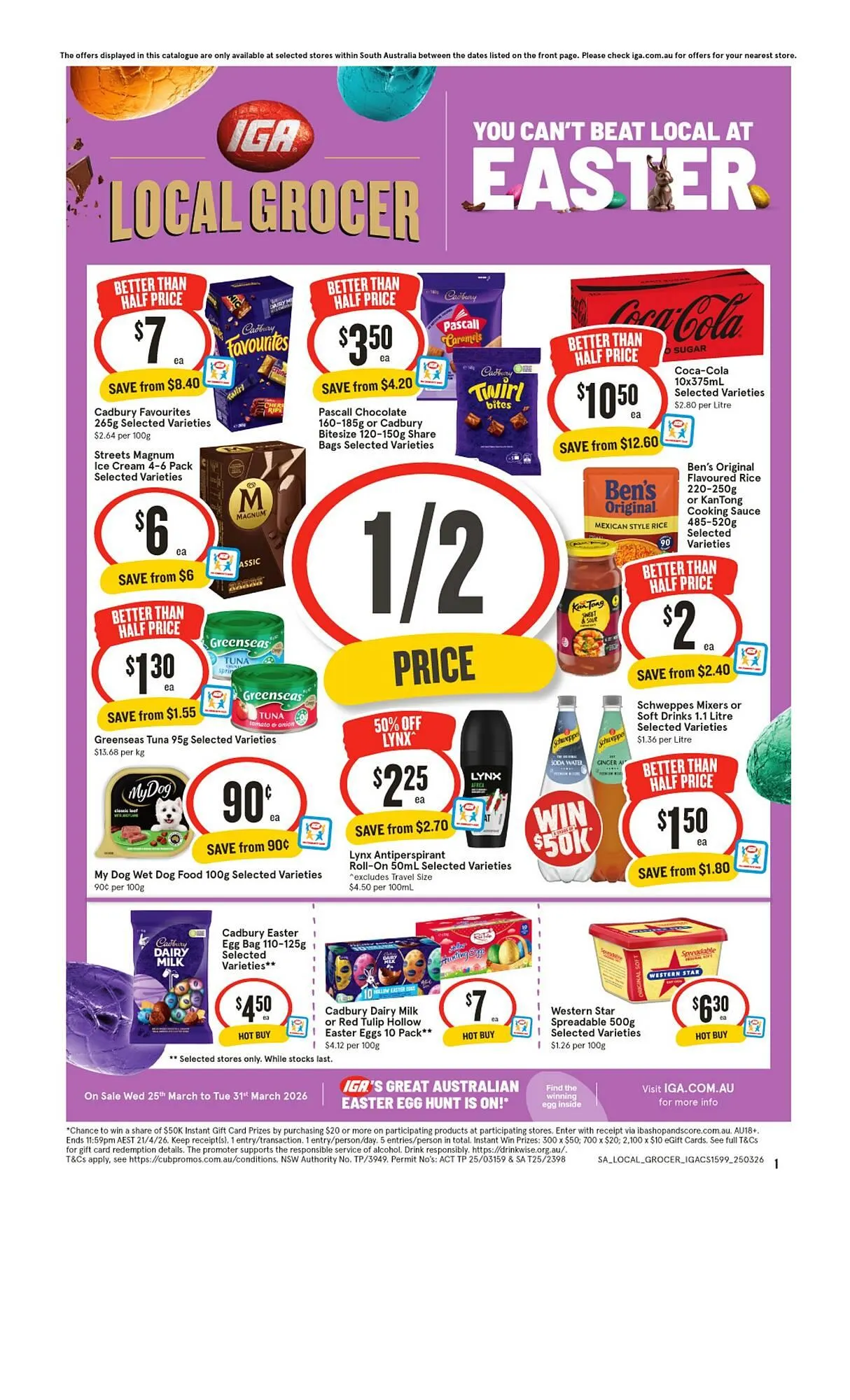 IGA catalogue - Catalogue valid from 25 March to 31 March 2026 - page 1