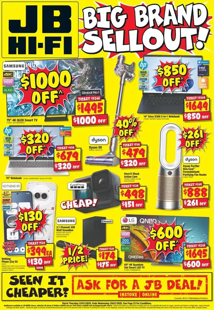 Big Brand Sellout! - Catalogue valid from 23 January to 29 January 2025 - page 1