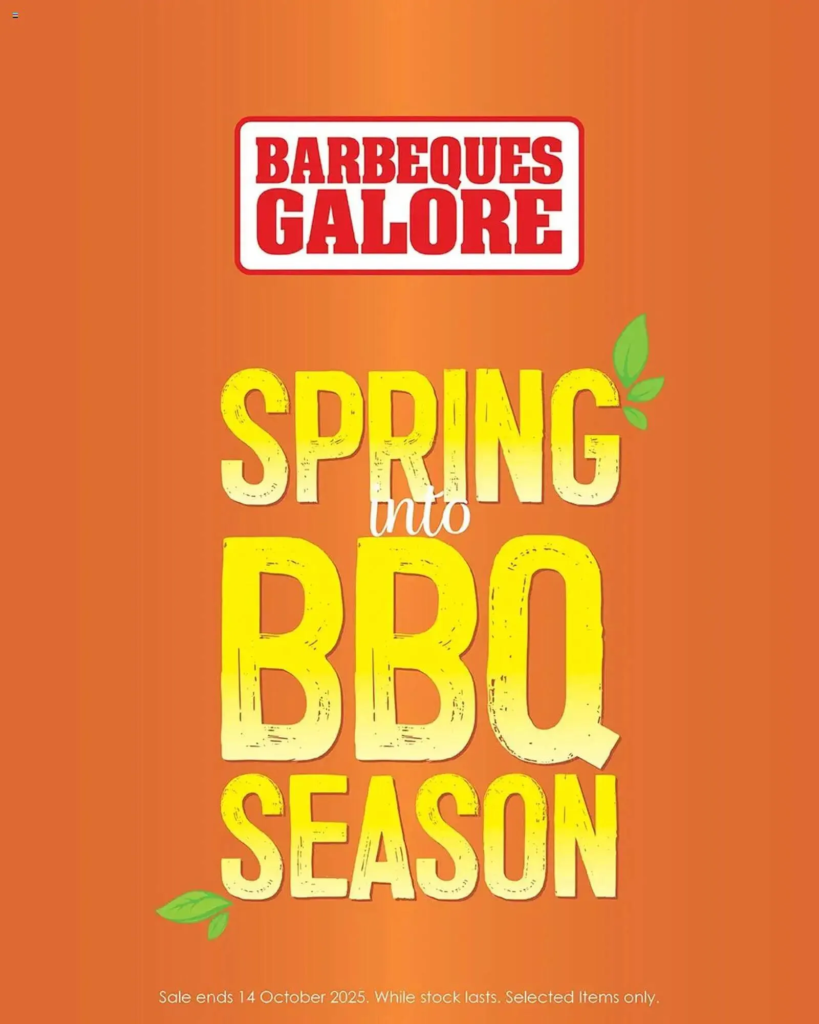 Barbeques Galore catalogue - Catalogue valid from 30 September to 14 October 2025 - page 1