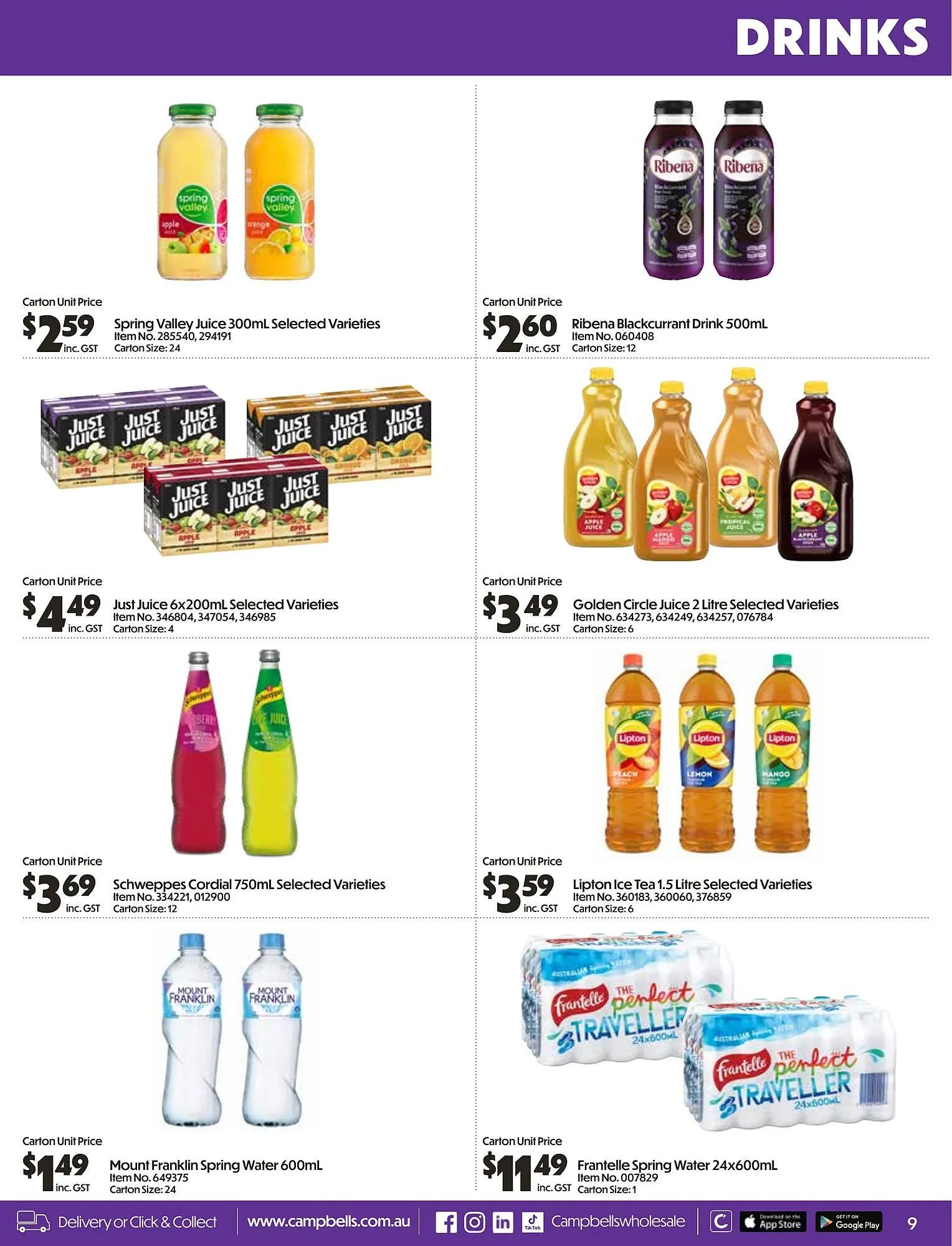 Campbells Wholesale catalogue - Catalogue valid from 25 August to 28 September 2025 - page 9