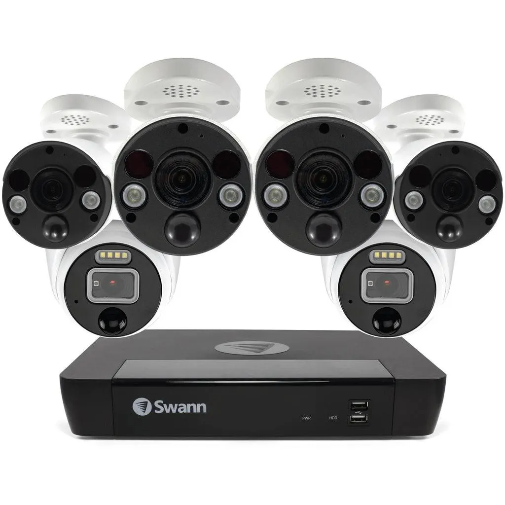Swann6 Camera 8 Channel 6K 12MP Mega HD Professional NVR Security System