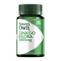 Nature's Own Ginkgo Biloba 2000mg Tablets 100