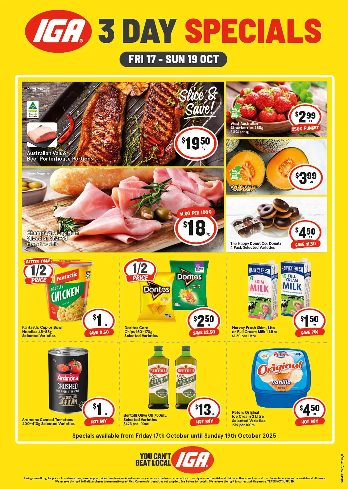 IGA catalogue - Catalogue valid from 17 October to 19 October 2025 - page 1