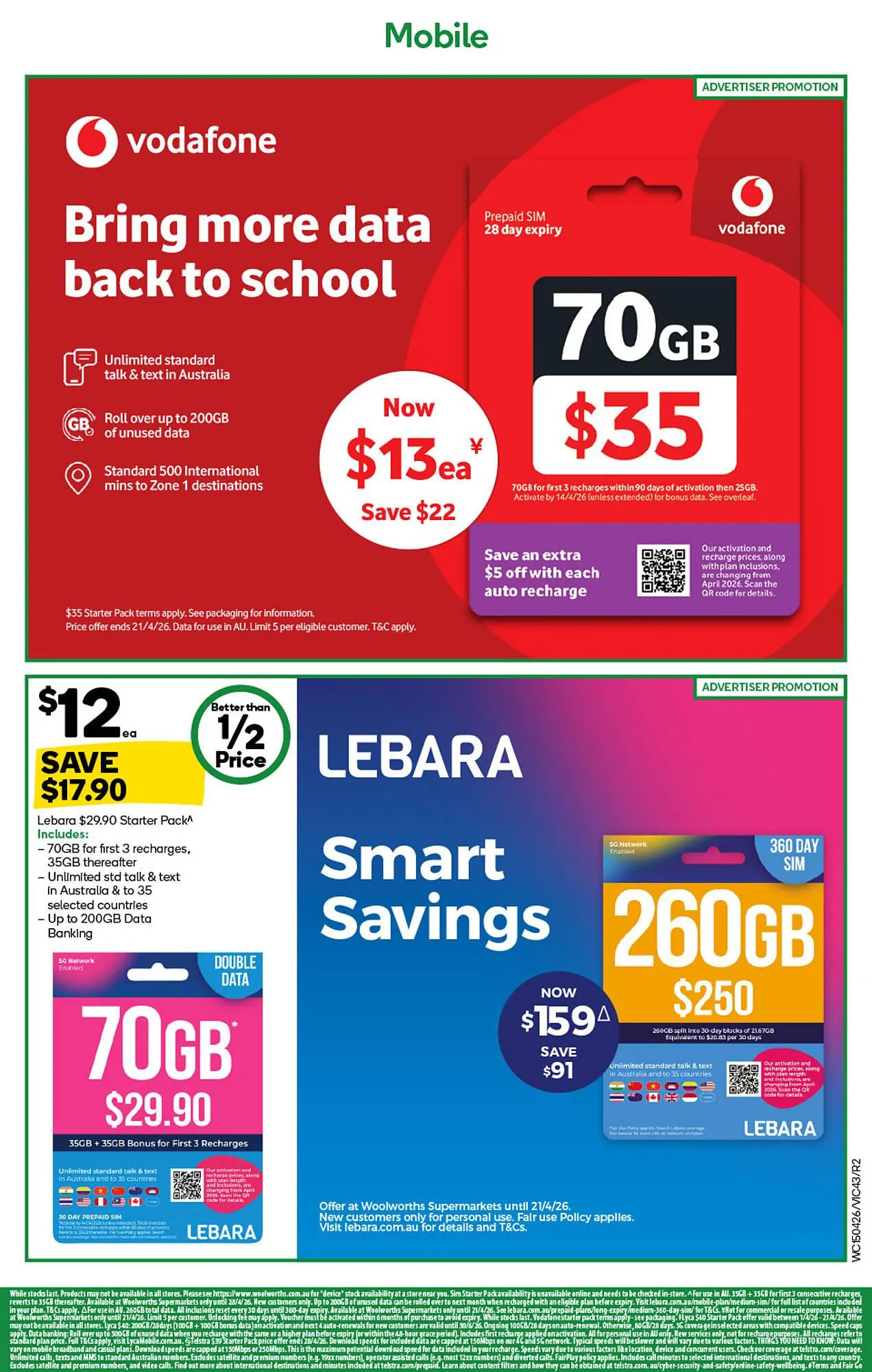 Woolworths catalogue - Catalogue valid from 15 April to 21 April 2026 - page 43