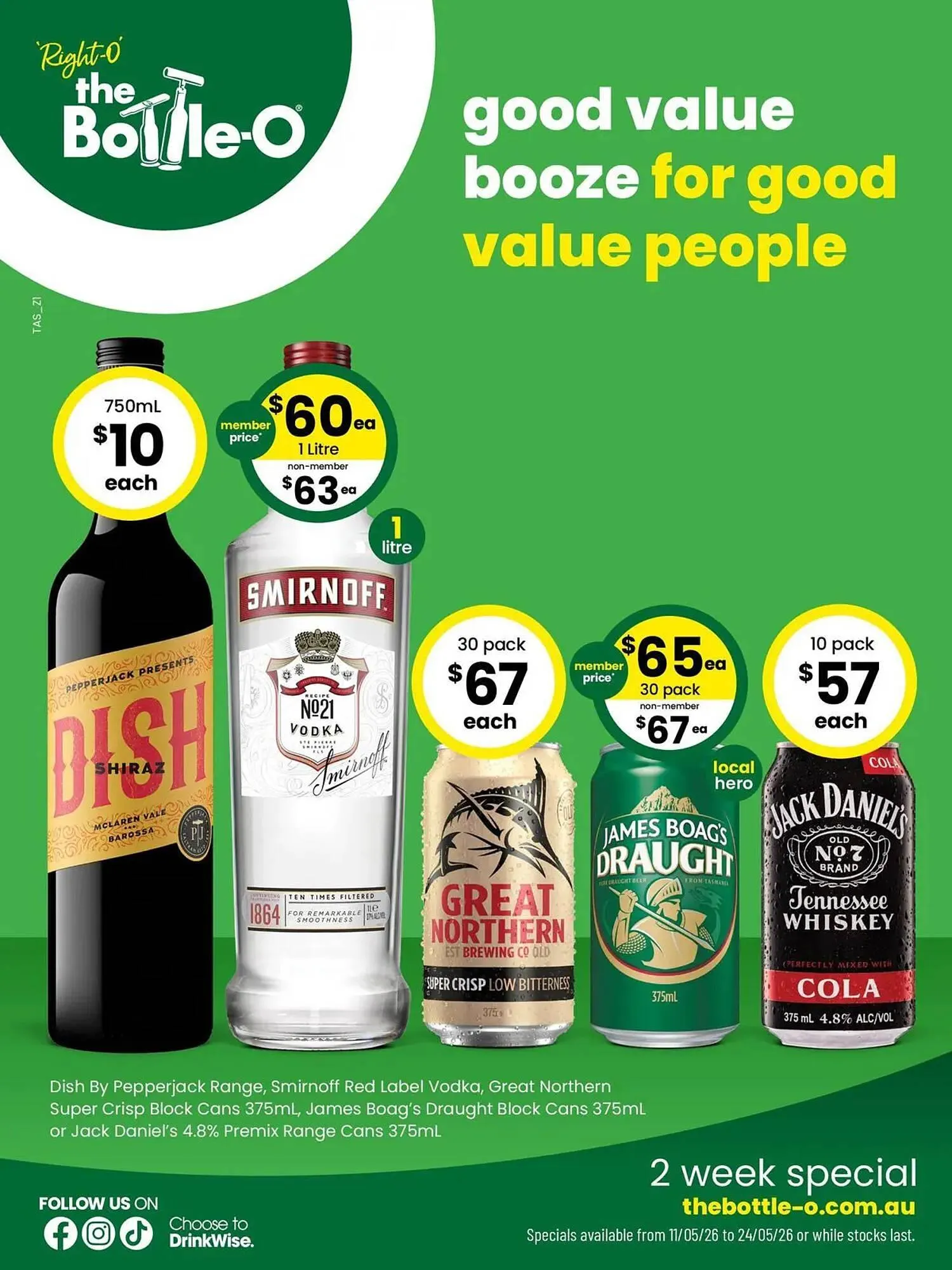 The Bottle O catalogue - Catalogue valid from 11 May to 24 May 2026 - page 1
