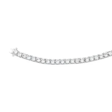 Silver 3.5mm Claw Set CZ Tennis Bracelet