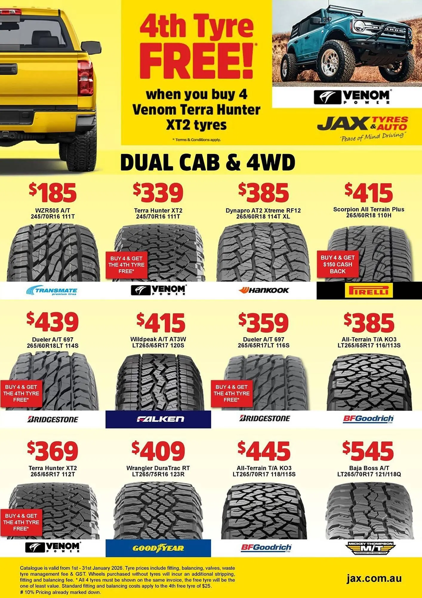Jax Tyres catalogue - Catalogue valid from 2 January to 31 January 2026 - page 6